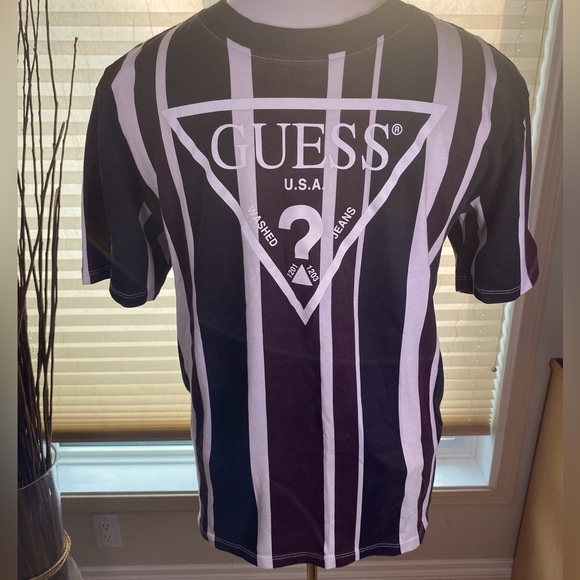 GUESS Men’s Oversized UO Exclusive Rexford Striped Tee Large - Picture 1 of 5